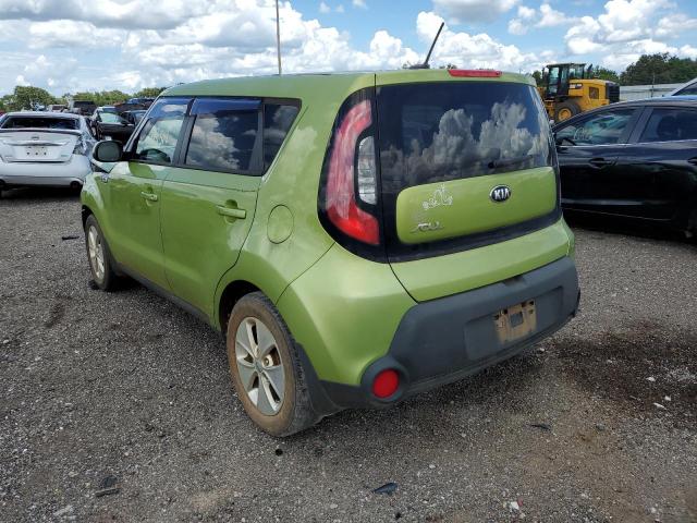 KNDJN2A27F7758872 - 2015 KIA SOUL GREEN photo 3