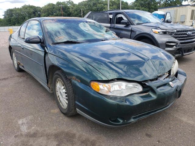 2G1WW12E829133291 - 2002 CHEVROLET MONTE CARL მწვანე ფოტო 1