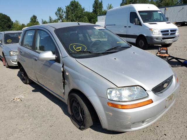 KL1TD66687B704324 - 2007 CHEVROLET AVEO BASE GRAY photo 1