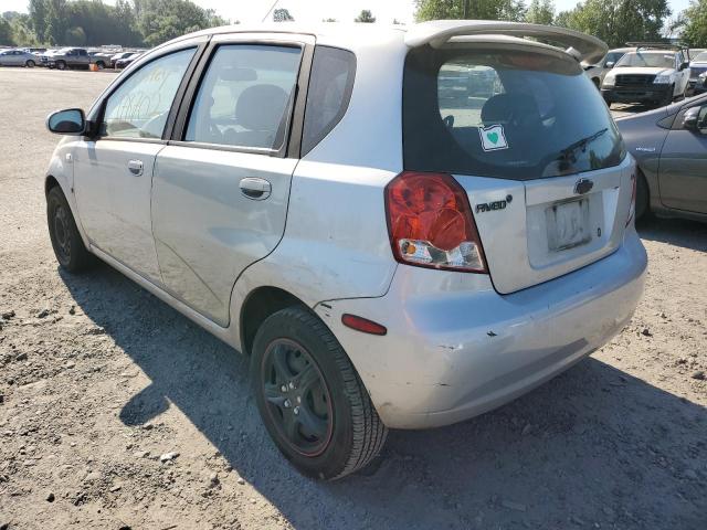 KL1TD66687B704324 - 2007 CHEVROLET AVEO BASE GRAY photo 3