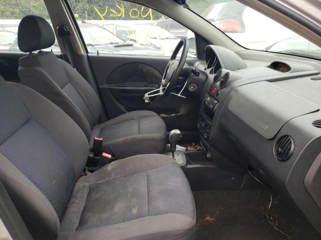 KL1TD66687B704324 - 2007 CHEVROLET AVEO BASE GRAY photo 5