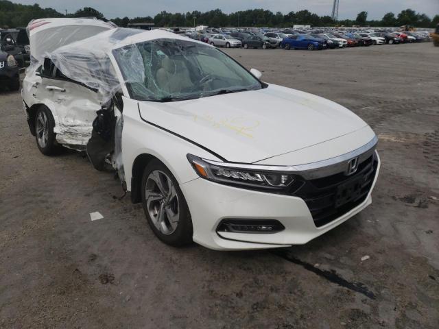 1HGCV1F50JA023900 - 2018 HONDA ACCORD EXL WHITE photo 1