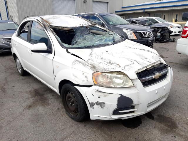 KL1TD56658B259455 - 2008 CHEVROLET AVEO BASE WHITE photo 1