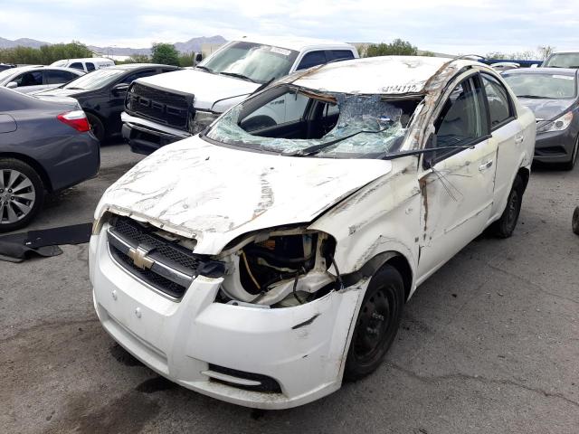 KL1TD56658B259455 - 2008 CHEVROLET AVEO BASE WHITE photo 2