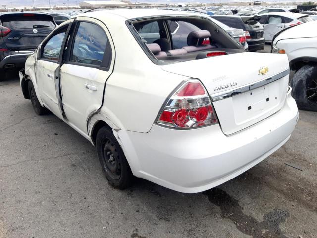 KL1TD56658B259455 - 2008 CHEVROLET AVEO BASE WHITE photo 3