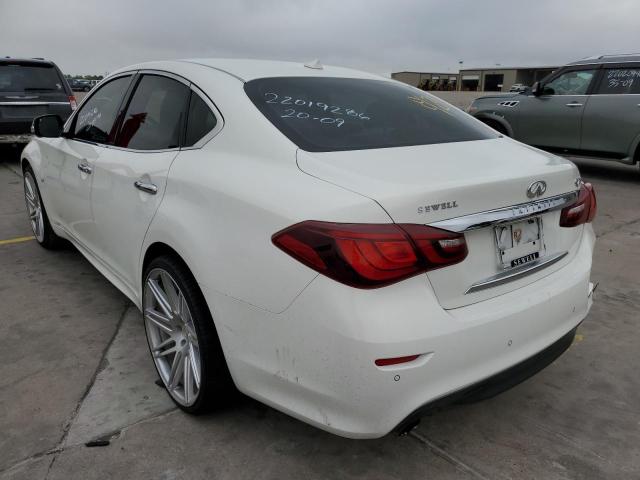 JN1BY1AP5FM542749 - 2015 INFINITI Q70 3.7 WHITE photo 3