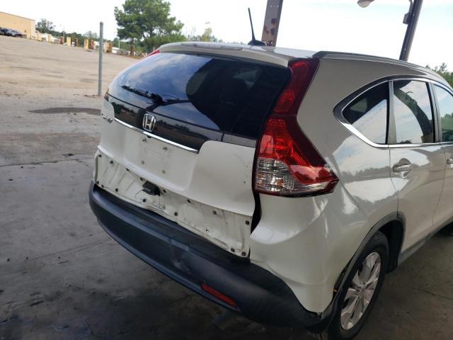 5J6RM3H72CL040818 - 2012 HONDA CR-V EXL WHITE photo 9