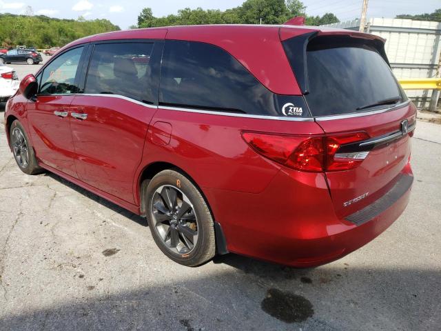 5FNRL6H99NB044110 - 2022 HONDA ODYSSEY RED photo 3