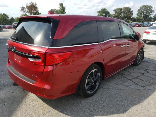 5FNRL6H99NB044110 - 2022 HONDA ODYSSEY RED photo 4