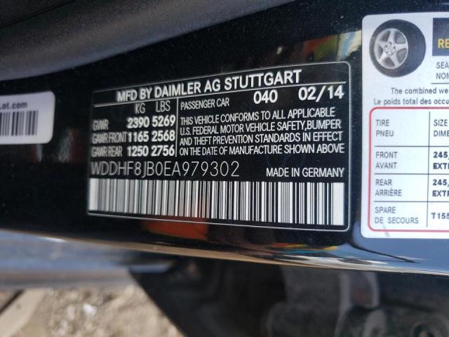 WDDHF8JB0EA979302 - 2014 MERCEDES-BENZ E 350 4MAT BLACK photo 10