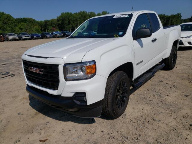 1GTH5BEA1M1129334 - 2021 GMC CANYON ELE WHITE photo 2