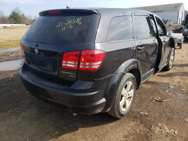 3D4GG57V79T586742 - 2009 DODGE JOURNEY BLACK photo 4