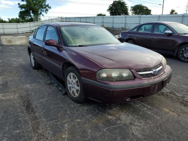 2G1WF52E849258138 - 2004 CHEVROLET IMPALA BURGUNDY photo 1