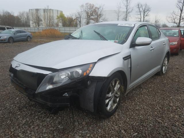 5XXGN4A70CG024532 - 2012 KIA OPTIMA EX SILVER photo 2