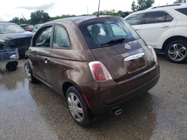 3C3CFFAR8CT384164 - 2012 FIAT 500 POP BROWN photo 3