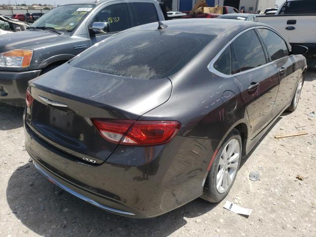 1C3CCCAB0FN653630 - 2015 CHRYSLER 200 LIMITE CHARCOAL photo 4