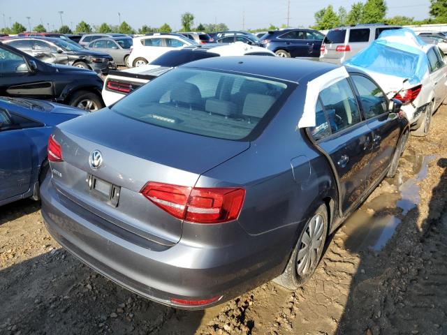 3VW2K7AJ1FM292053 - 2015 VOLKSWAGEN JETTA BASE 灰色 照片 4