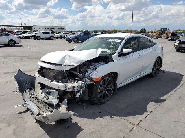2HGFC2F87MH530348 - 2021 HONDA CIVIC SPOR WHITE photo 2