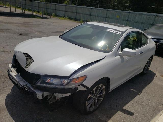 1HGCT2B83EA009118 - 2014 HONDA ACCORD EXL WHITE photo 2