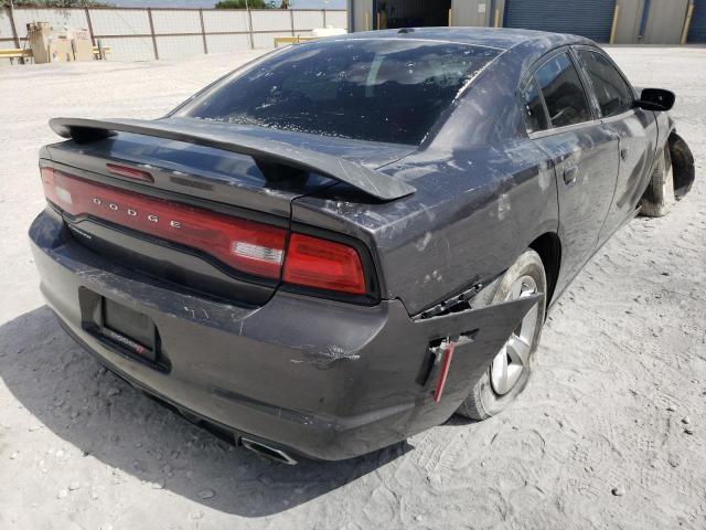 2C3CDXBG6EH303389 - 2014 DODGE CHARGER SE CHARCOAL photo 4