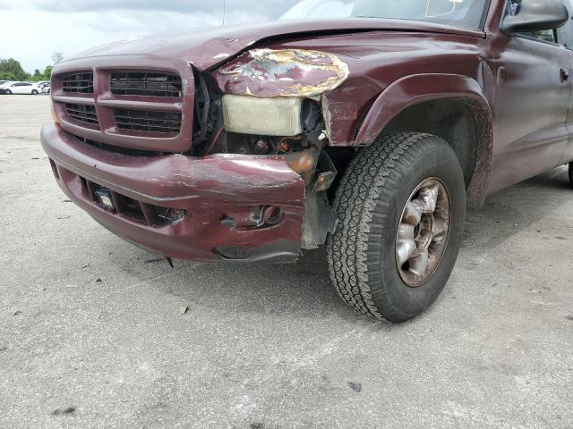 1B7GL12X02S578791 - 2002 DODGE DAKOTA BAS BURGUNDY photo 9