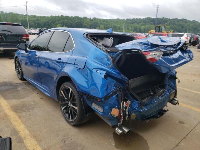 4T1B61HK8KU229956 - 2019 TOYOTA CAMRY XSE BLUE photo 3