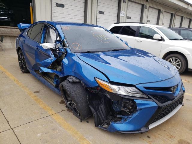 4T1B61HK8KU229956 - 2019 TOYOTA CAMRY XSE BLUE photo 9