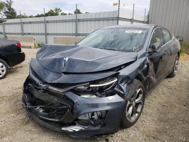 1G1ZG5STXKF223727 - 2019 CHEVROLET MALIBU RS BLUE photo 2