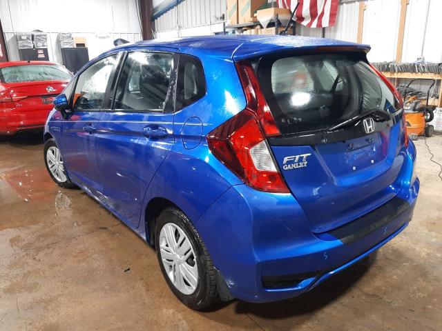 3HGGK5H43KM749132 - 2019 HONDA FIT LX BLUE photo 3