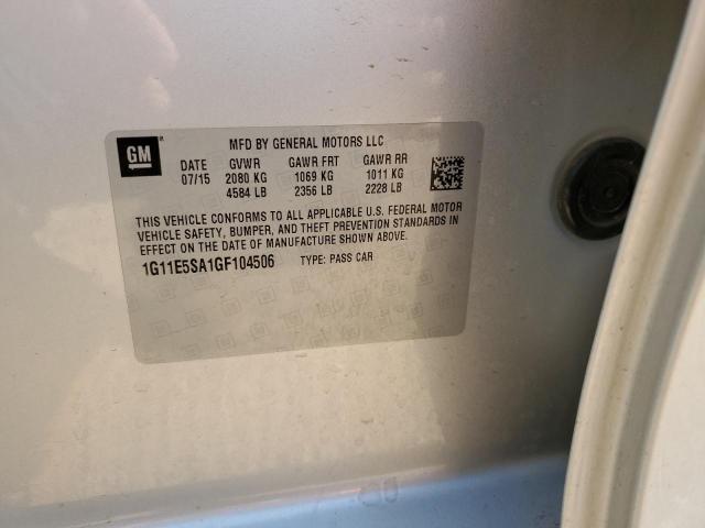 1G11E5SA1GF104506 - 2016 CHEVROLET MALIBU LIM 银色 照片 10