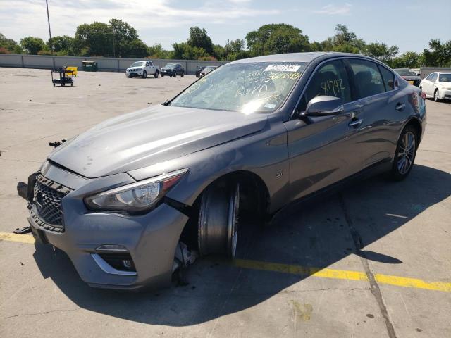 JN1EV7AP7JM360293 - 2018 INFINITI Q50 LUXE GRAY photo 2