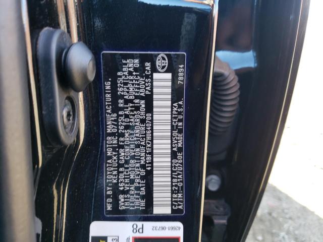 4T1BF1FK7HU640700 - 2017 TOYOTA CAMRY LE BLACK photo 10