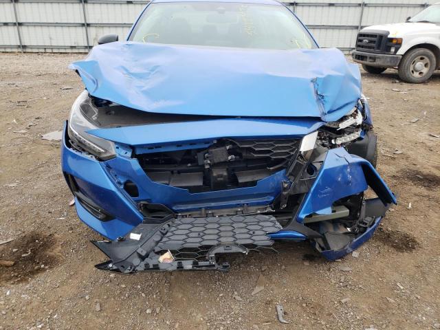 3N1AB8DV7LY292228 - 2020 NISSAN SENTRA SR BLUE photo 9