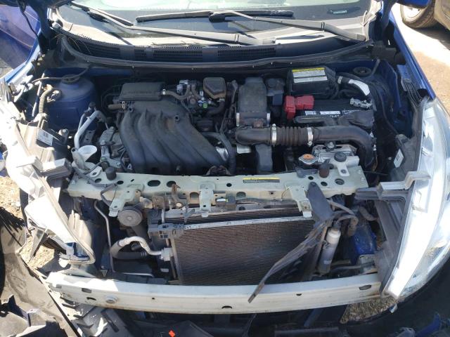 3N1CN7AP8FL824233 - 2015 NISSAN VERSA S BLUE photo 7