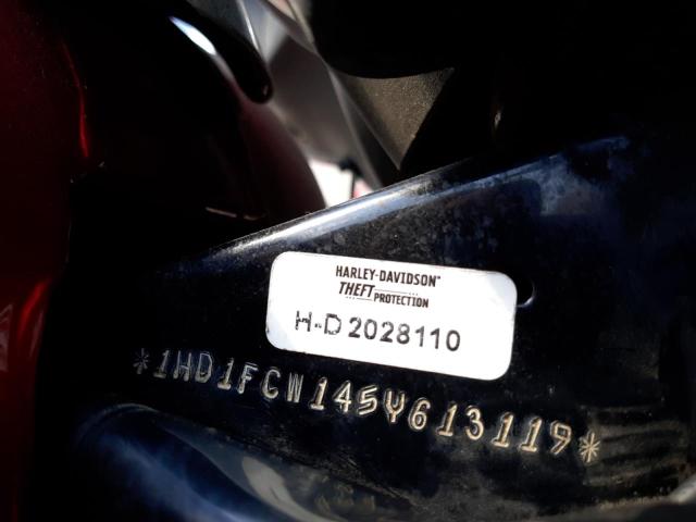 1HD1FCW145Y613119 - 2005 HARLEY-DAVIDSON FLHTCUI 红色 照片 10