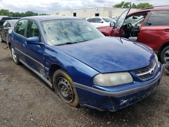 2G1WF52E749425072 - 2004 CHEVROLET IMPALA BLUE photo 1