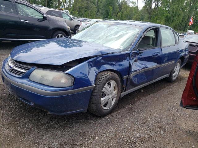 2G1WF52E749425072 - 2004 CHEVROLET IMPALA BLUE photo 2