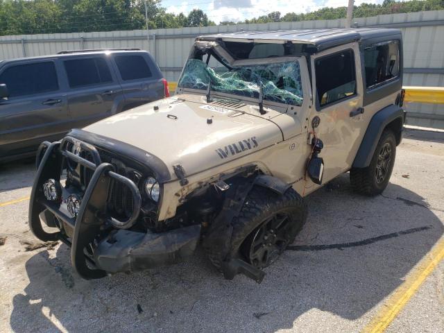 1C4AJWAG9GL290652 - 2016 JEEP WRANGLER S BEIGE photo 2