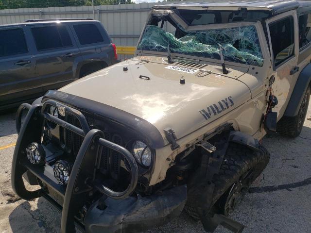 1C4AJWAG9GL290652 - 2016 JEEP WRANGLER S BEIGE photo 9