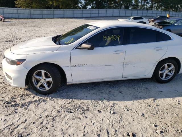 1G1ZB5ST5GF227464 - 2016 CHEVROLET MALIBU LS WHITE photo 9