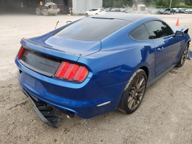 1FA6P8CF0H5271956 - 2017 FORD MUSTANG GT BLUE photo 4