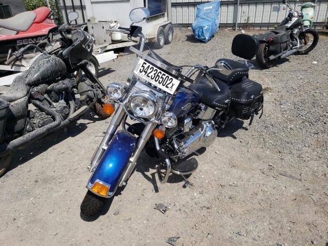 1HD1BWV19FB036414 - 2015 HARLEY-DAVIDSON FLSTC HERI BLUE photo 2