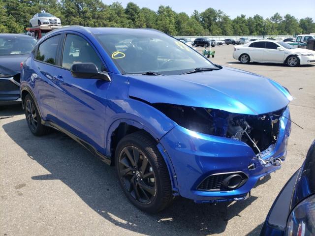 3CZRU6H11MM709514 - 2021 HONDA HR-V SPORT BLUE photo 1