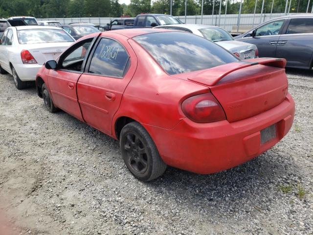 1B3ES56C64D640762 - 2004 DODGE NEON SXT RED photo 3