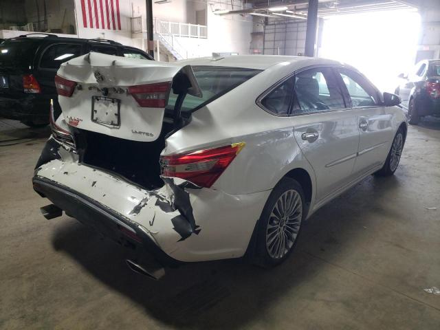 4T1BK1EB8GU213683 - 2016 TOYOTA AVALON XLE WHITE photo 4