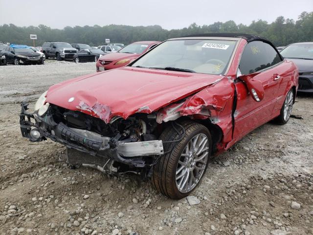 WDBTK56F97T079448 - 2007 MERCEDES-BENZ CLK 350 RED photo 2