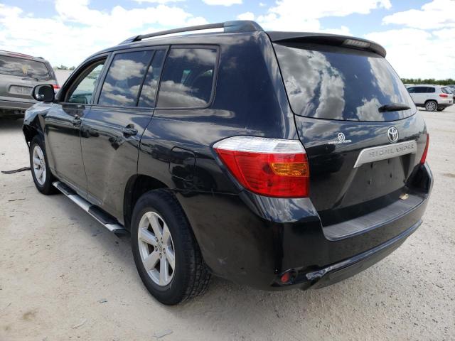 JTEZA3EH8A2011091 - 2010 TOYOTA HIGHLANDER BLACK photo 3