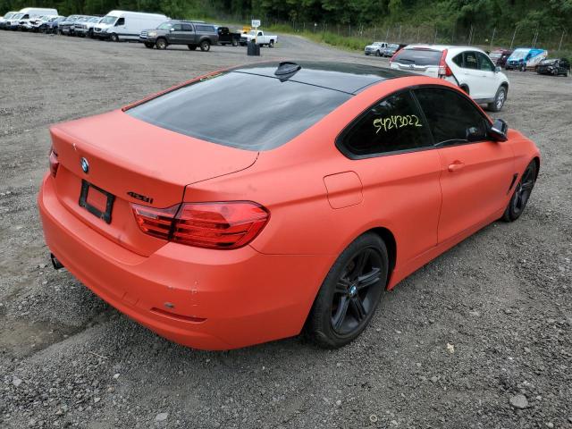 WBA3N9C57FK246824 - 2015 BMW 428 XI ORANGE photo 4