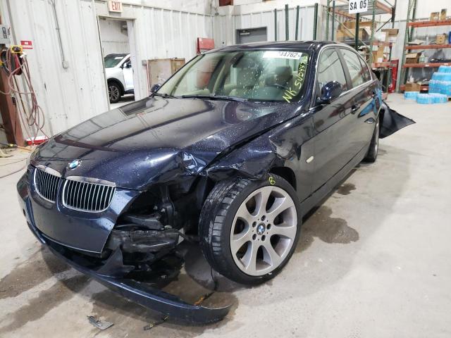 WBAVB335X6PS05153 - 2006 BMW 330I BLUE photo 2