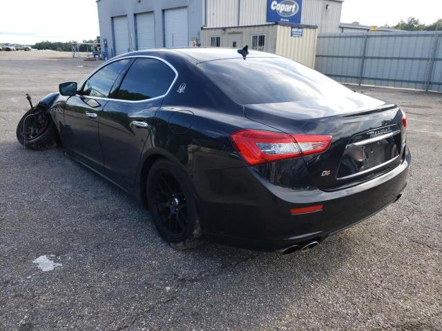 ZAM57RTA0E1125040 - 2014 MASERATI GHIBLI S BLACK photo 3